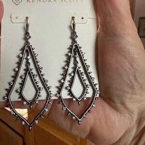 Kendra Scott Silver Drop Earrings